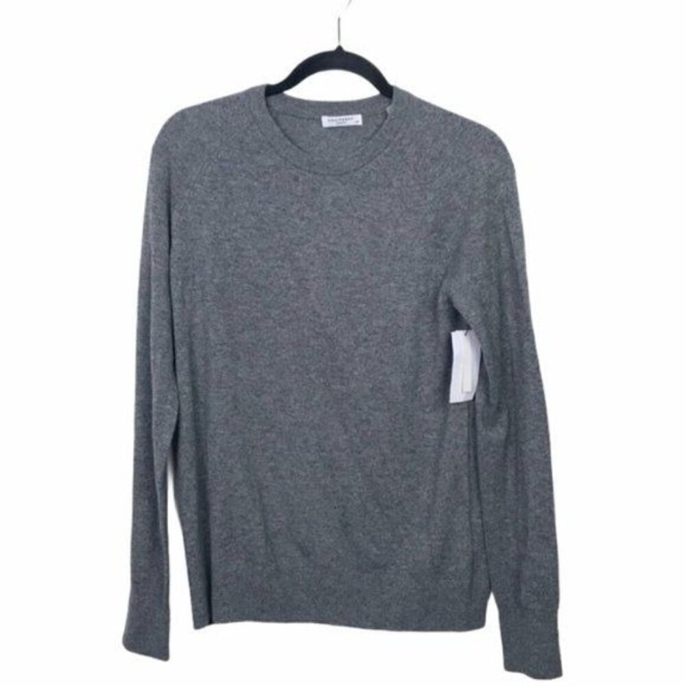 Equipment Gray 100% Cashmere Sloan Crew Sweater $268 NWT Large